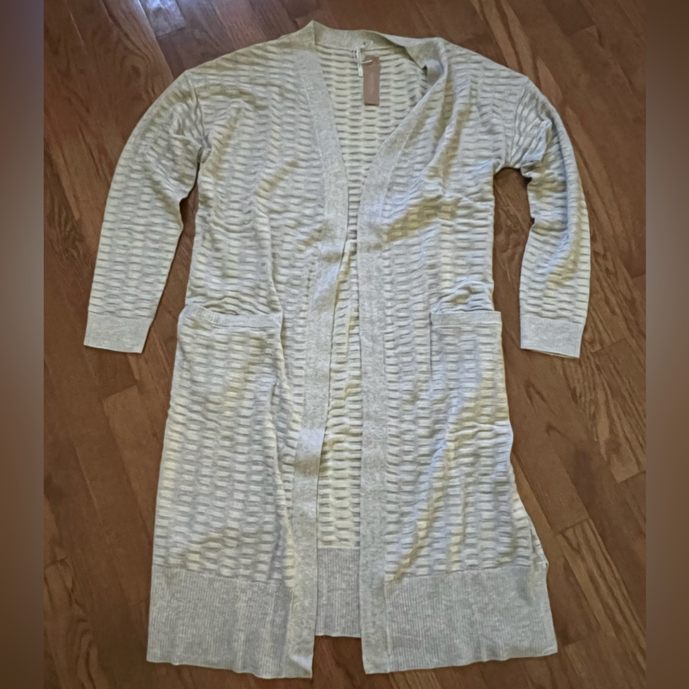 Hello Nite Heather/limonce glow cardigan XS NEW